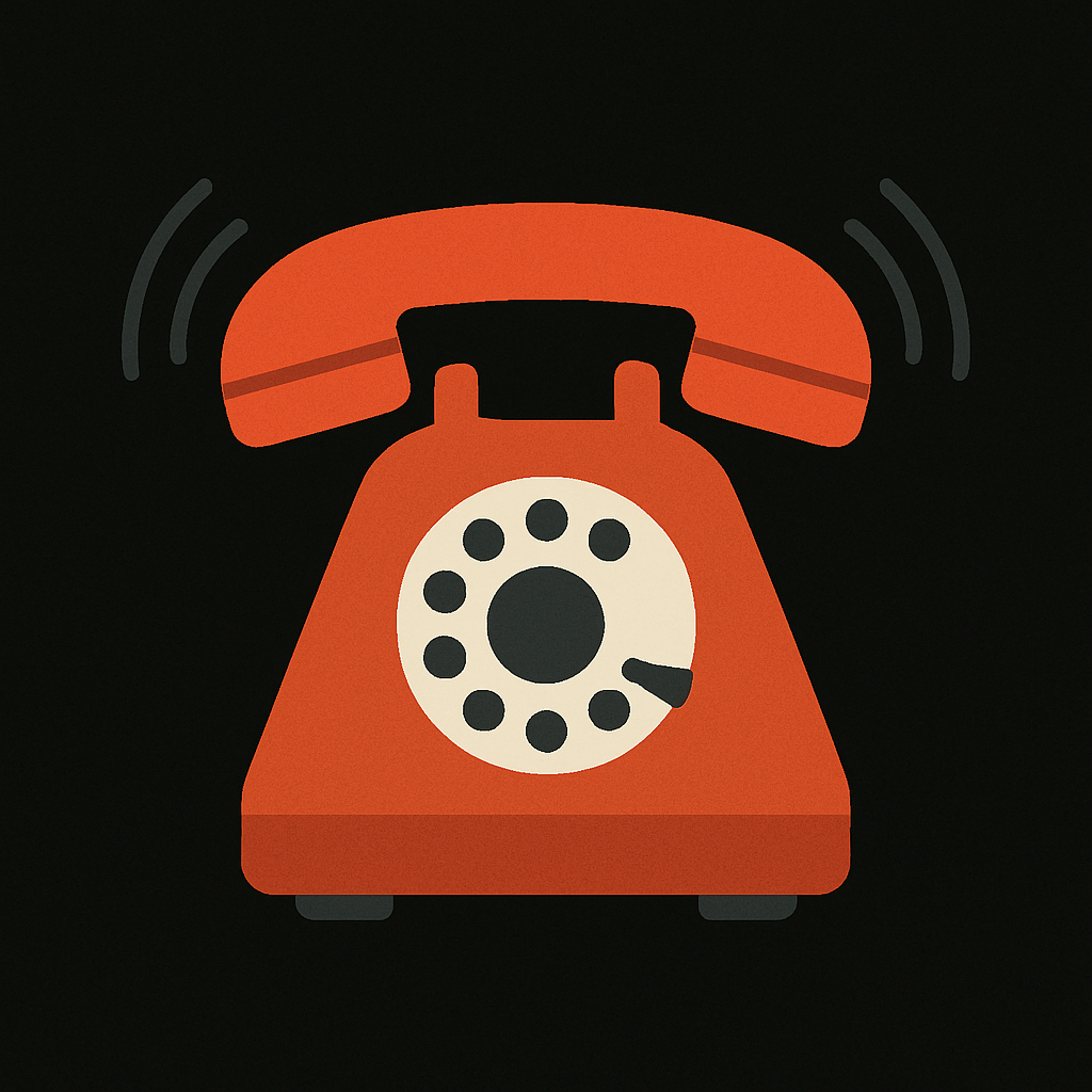 A phone ringing, representing more calls.